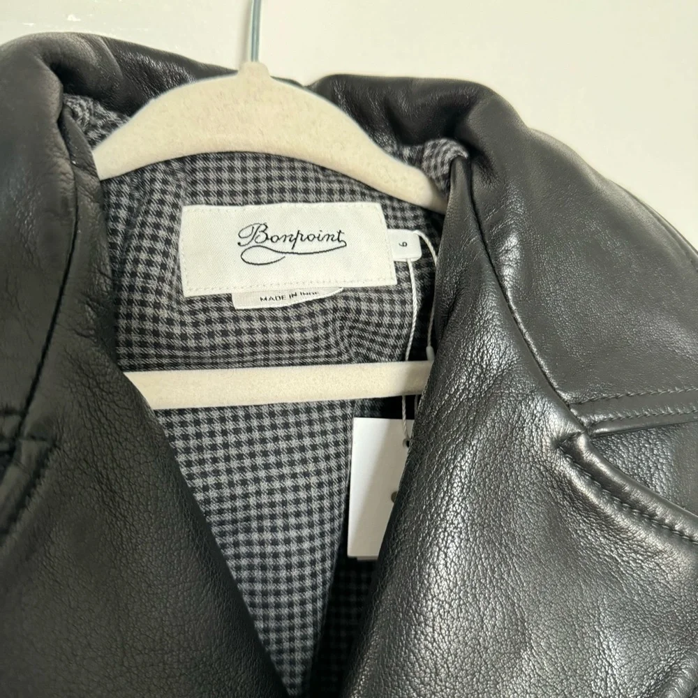 NWT Bonpoint Temple Sheepskin Leather Jacket in Size‎ 6